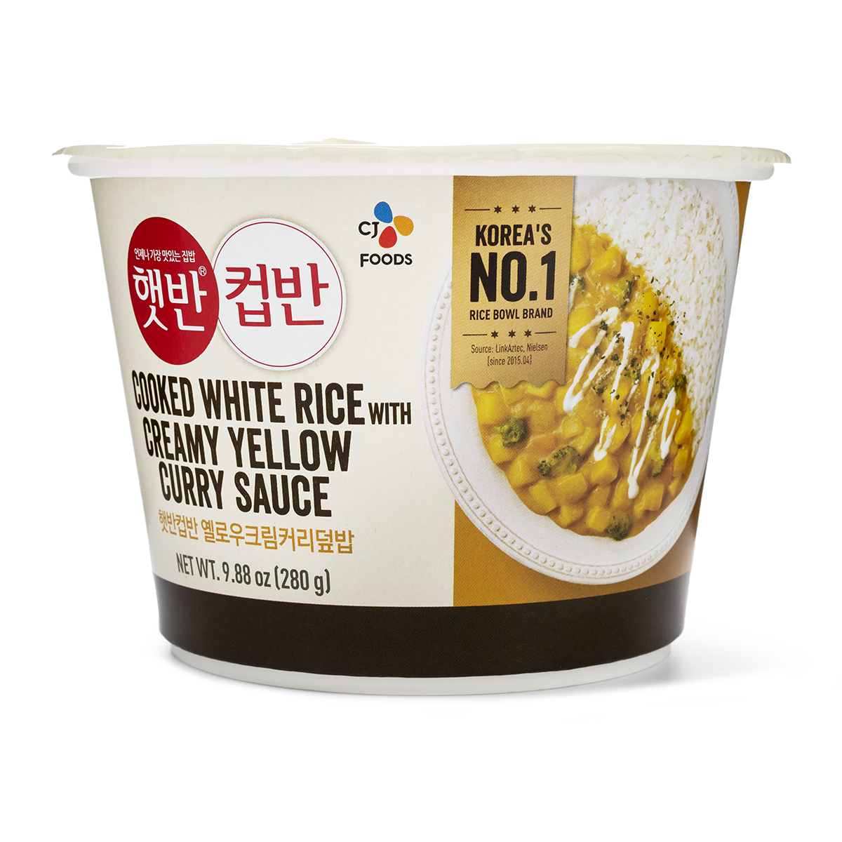 CJ Cooked White Rice With Creamy Yellow Curry