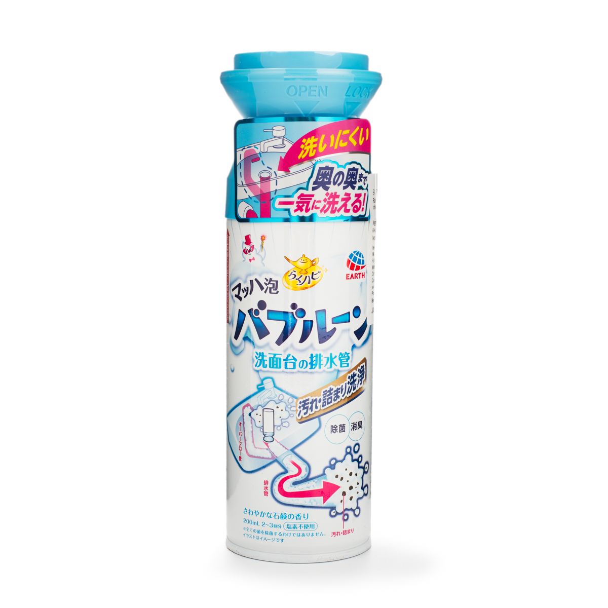 EARTH CHEMICAL Sink Drain Mach Foam Cleaner