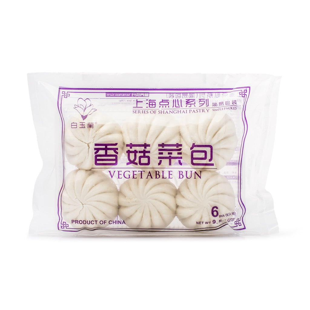 BYL Vegetable Mushroom Bun 6PC Frozen  9.5OZ.