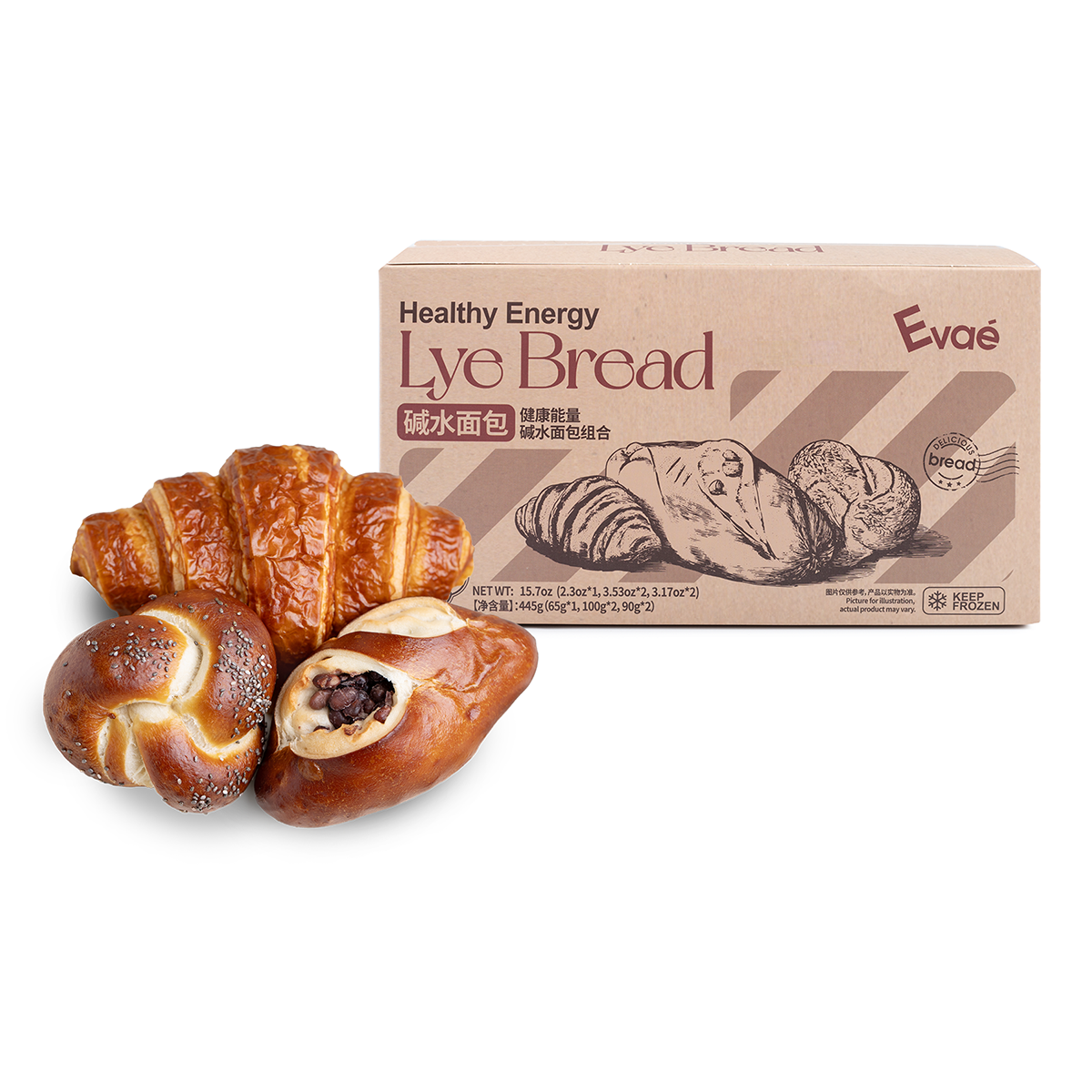 Evae Healthy Energy Lye Bread （5PC）