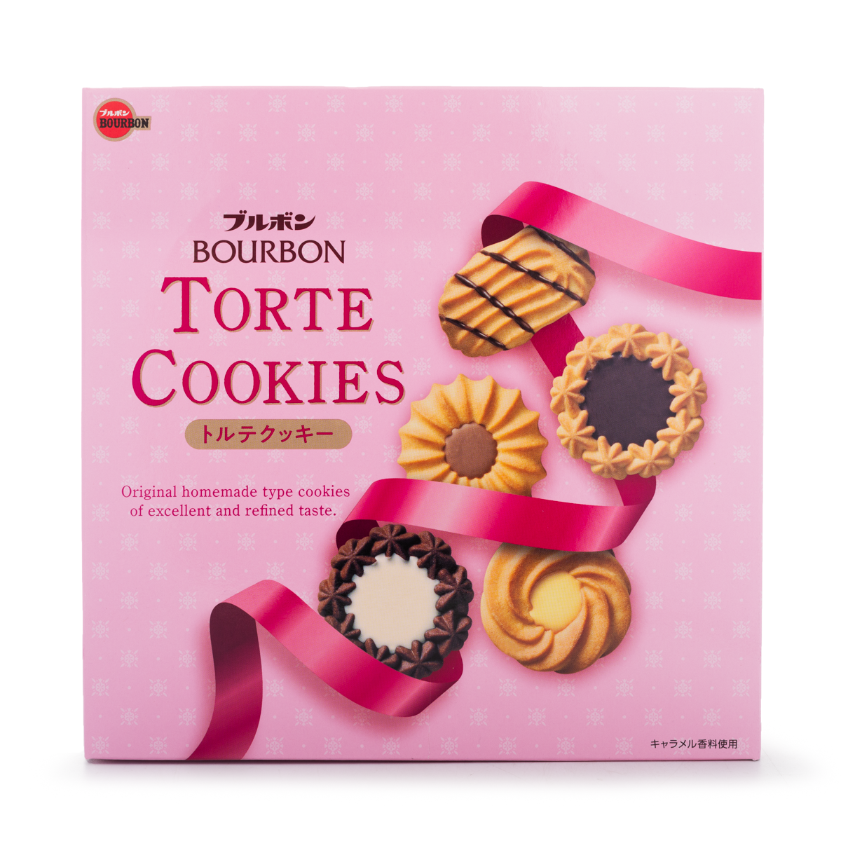 [Gift] Bourbon Torte Cookie Tin Pink