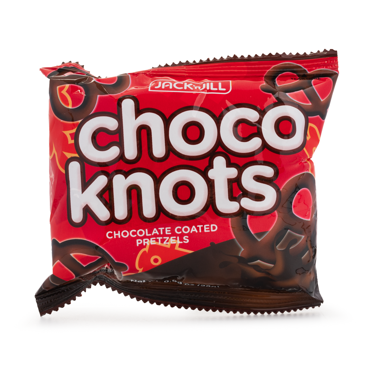Jack' n Jill Choco Knots Chocolate Coated Pretzels 28g