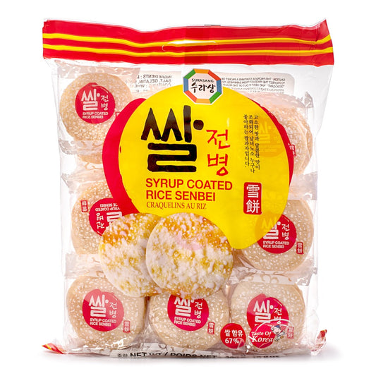 Korean Syrup Coated Rice Senbei, 300g