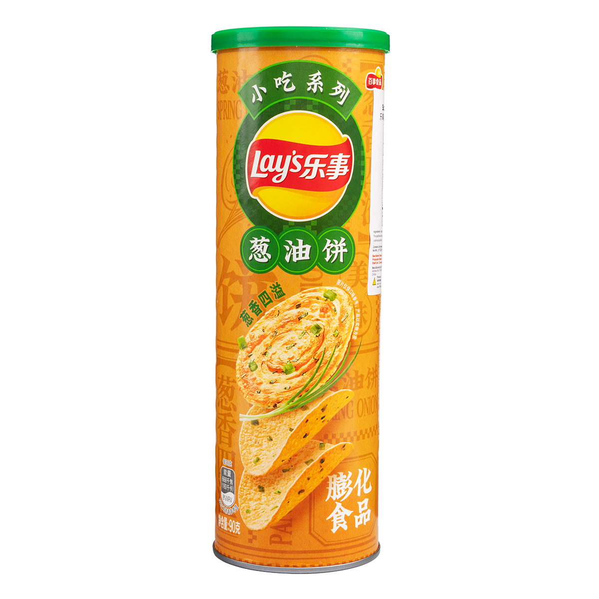 Lay’s Potato Chips Can Packaging (Scallion Pancake Flavor) 90g