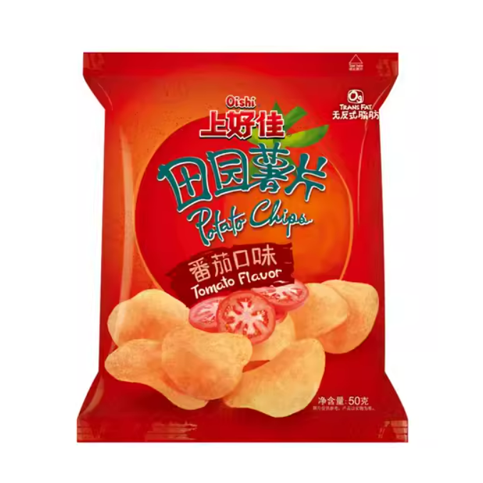 [Oishi] Potato Chips (Tomato) 50g x 1bag