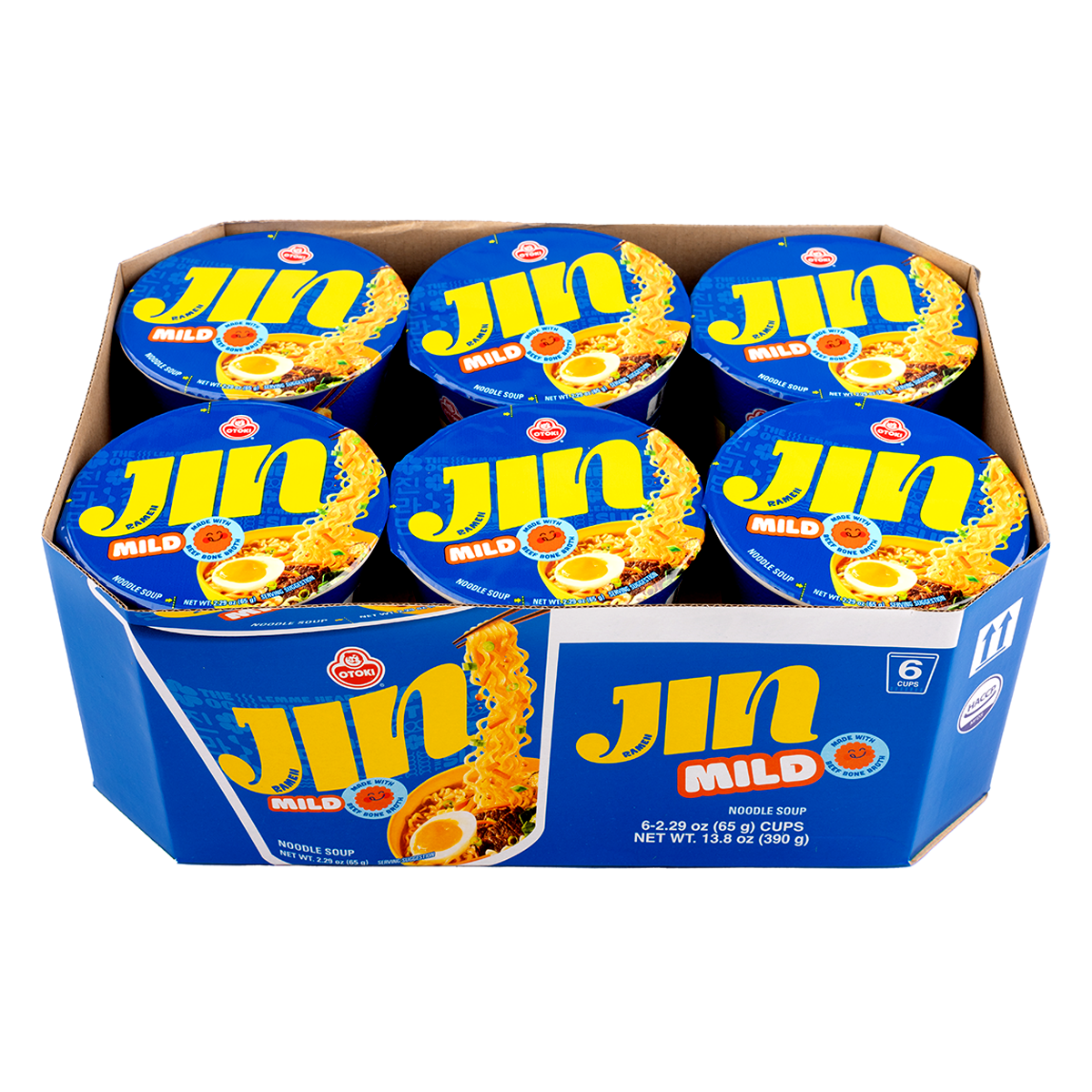 Ottogi Jin Ramen Mild Cup 6pk