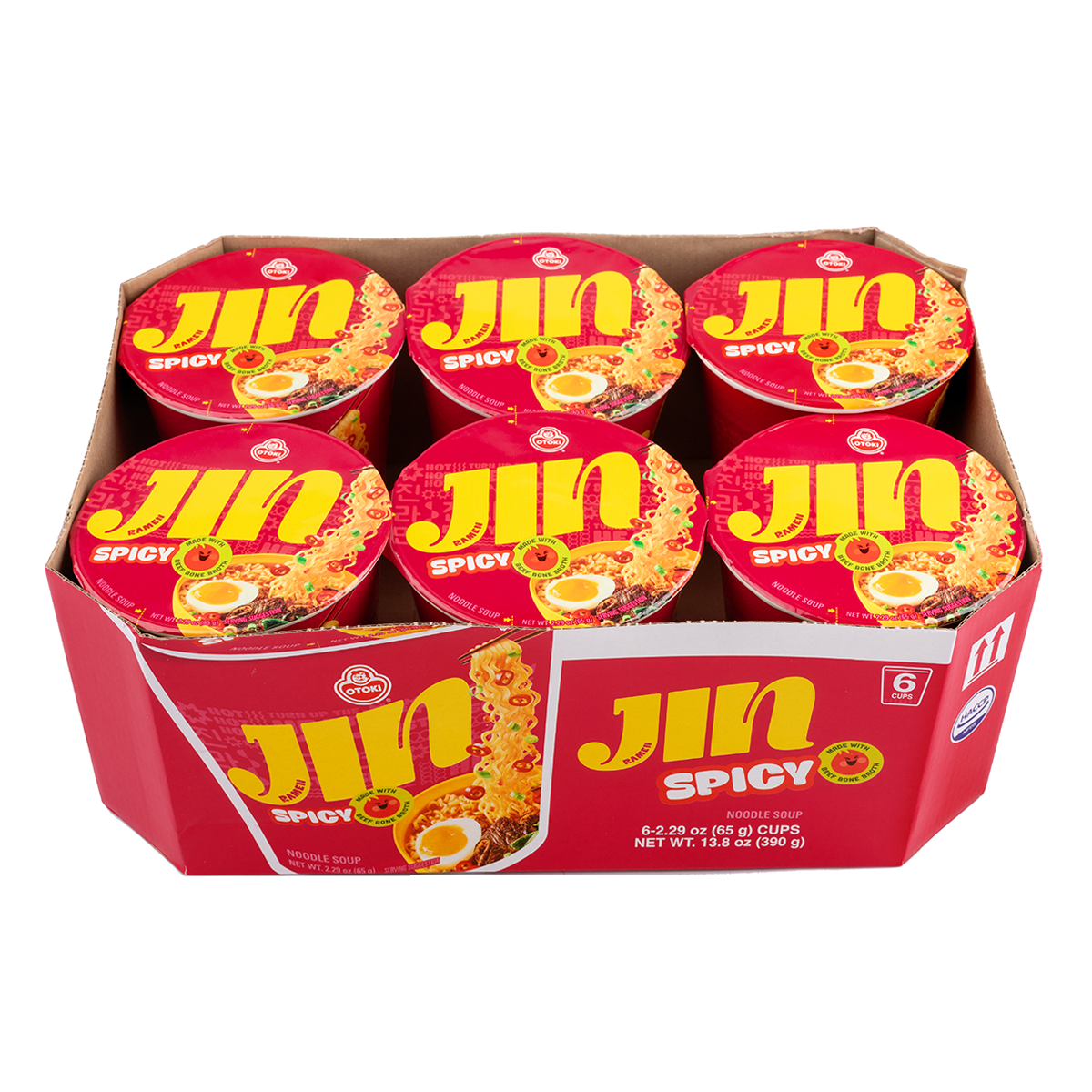 [Ottogi] Jin Ramen (Spicy) 65g x 6ct