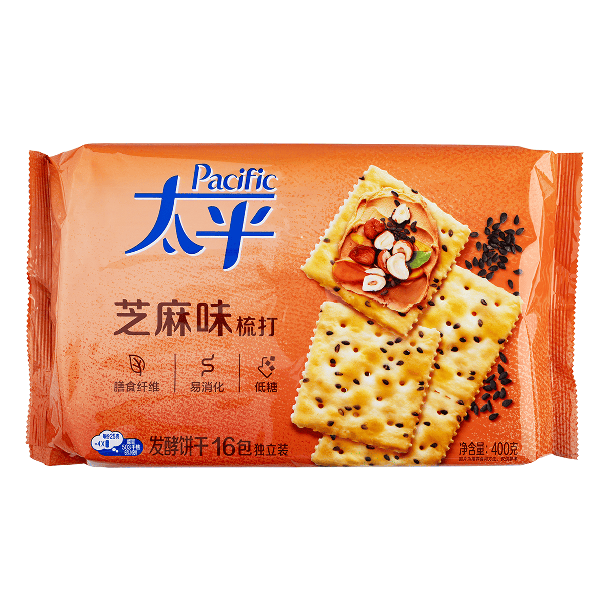 PACIFIC Soda Crackers - Sesame
