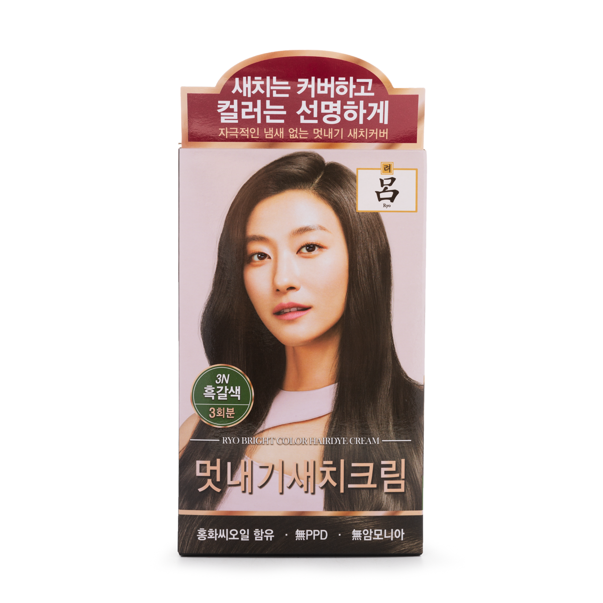 RYO Black-Brown Hair Dye #3N 120g