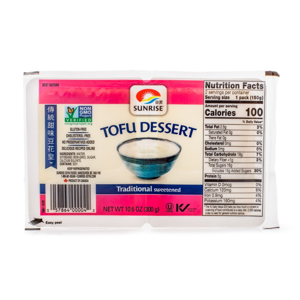 Sunrise Tofu Dessert Traditional sweetened 10.6oz