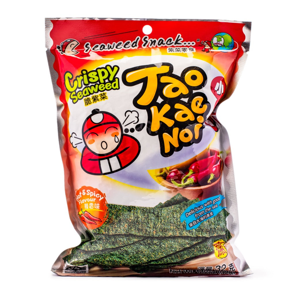 TAO KAE NOI Crispy Seaweed Hot  Spicy Flavor 32g