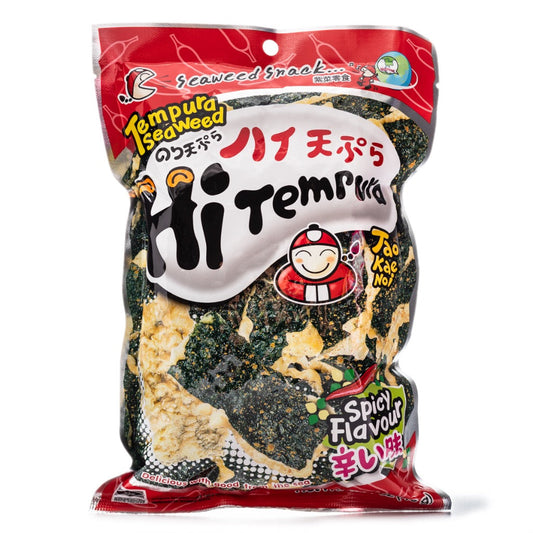 TAO KAE NOI Super Crispy Grilled Seaweed  Hot Tempura Flavor 40g