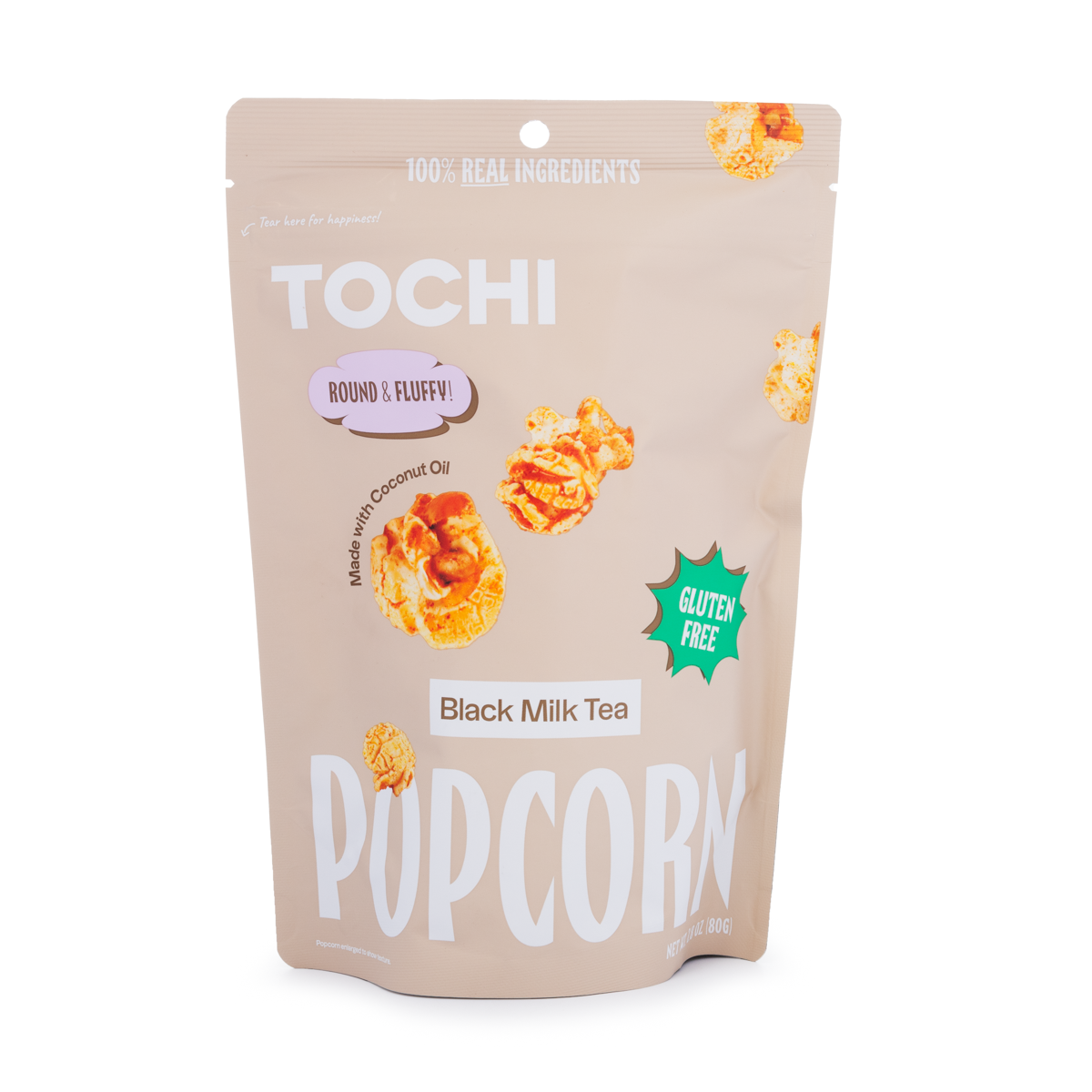 Tochi popcorn Black milk tea