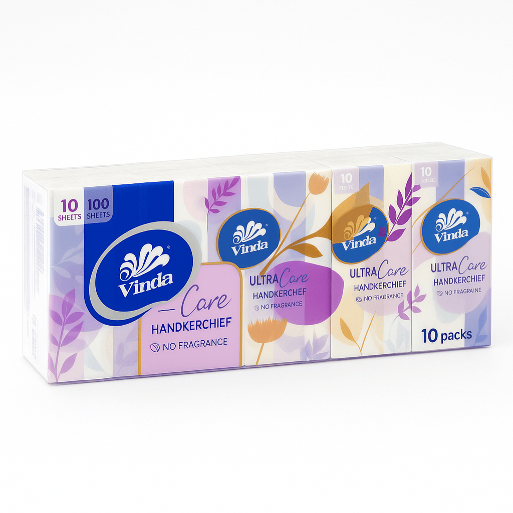 Vinda Ultra Care Handkerchief 10 packs(10 sheet）