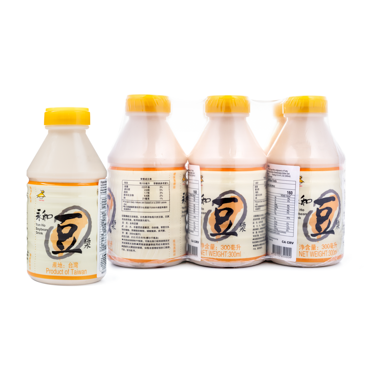 Yon Ho Original Soybean Milk 6pk 300ml