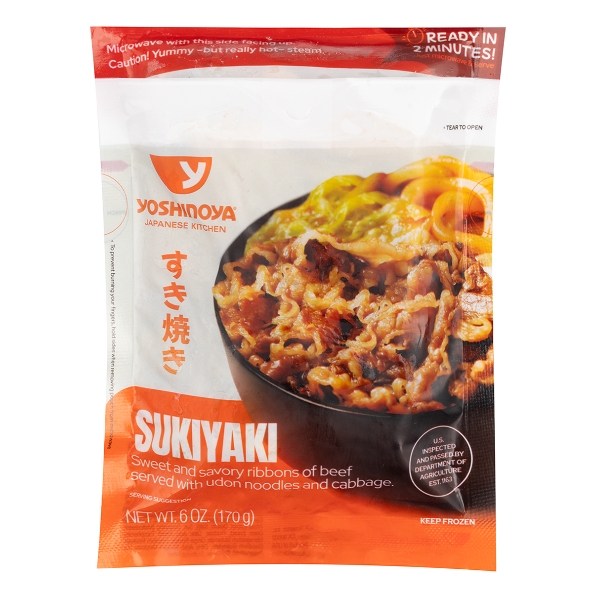 Yoshinoya Sukiyaki Beef w/ Udon & Cabbage